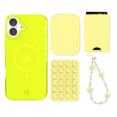 Neon Yellow iPhone Bundle Set - Wallet