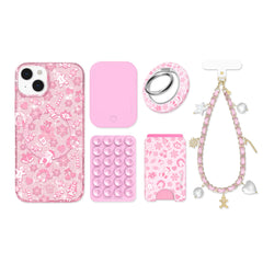 Pink Christmas Glitter iPhone Bundle