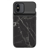 Black Marble iPhone Charging Case