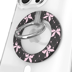 Lacy Pink Bows MagSafe Grip Ring