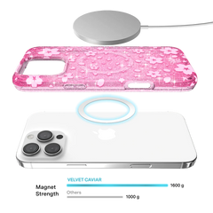 Cherry Blossom Glitter iPhone Case