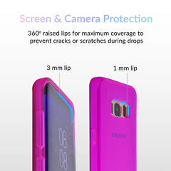 Neon Purple Clear Samsung Case