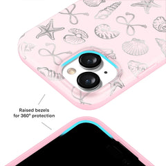 Pink Coastal Seashells iPhone Case