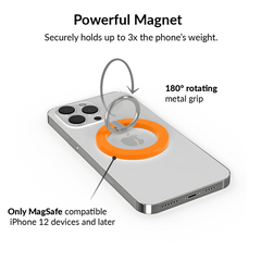 Neon Orange MagSafe Grip Ring