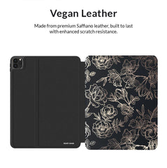 Floral Rose Gold Chrome iPad Case