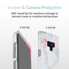 Gray Clouds Marble Samsung Galaxy Case
