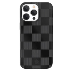 Noir Vibe Checkered iPhone Case