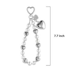 Silver Heart Drip Bag Charm