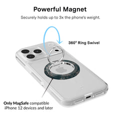 Floral Rose Gold Chrome MagSafe Grip Ring