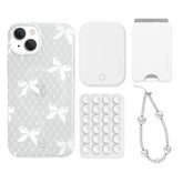 Vintage Lace Bows iPhone Bundle Set - Wallet