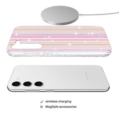 Sunkissed Stripes Glitter Samsung Case