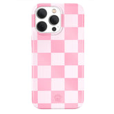 Pink Vibe Checkered iPhone Case