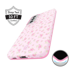Dainty Pink Floral Samsung Case
