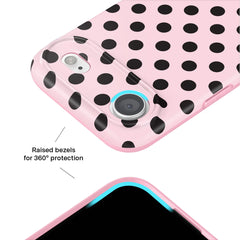 Princess Pink Polka Dot iPhone Case