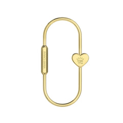 Gold Carabiner Bag Charm