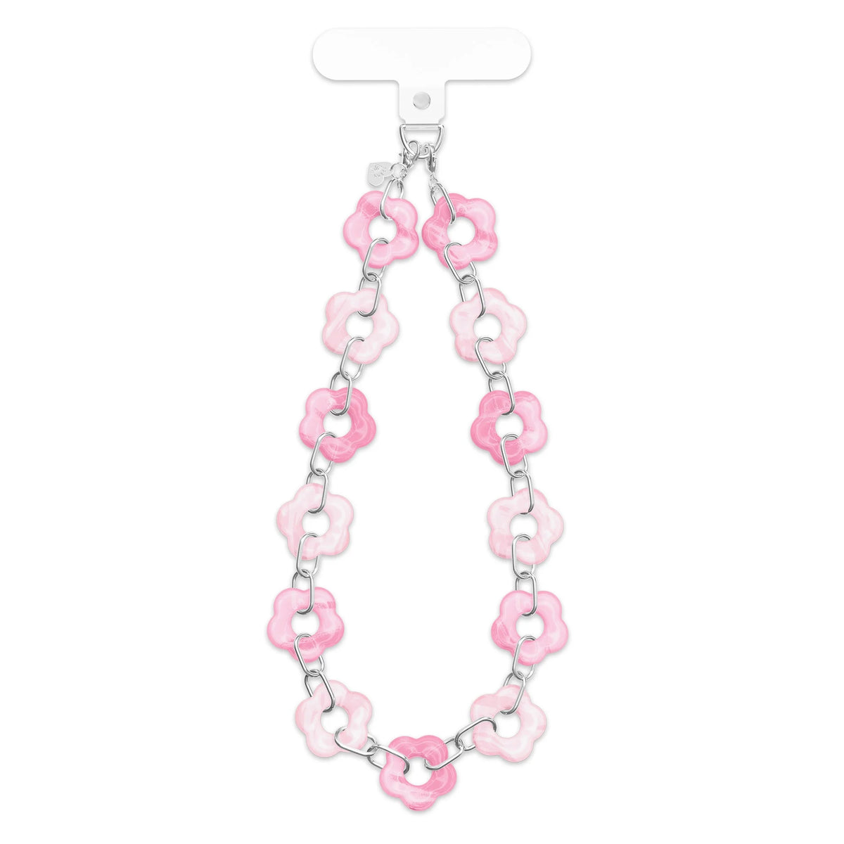 Pink Blossom Chain Phone Charm