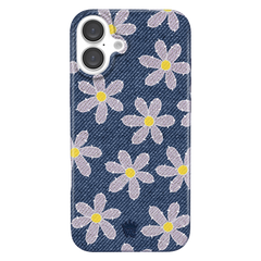 Denim Daisy iPhone Case