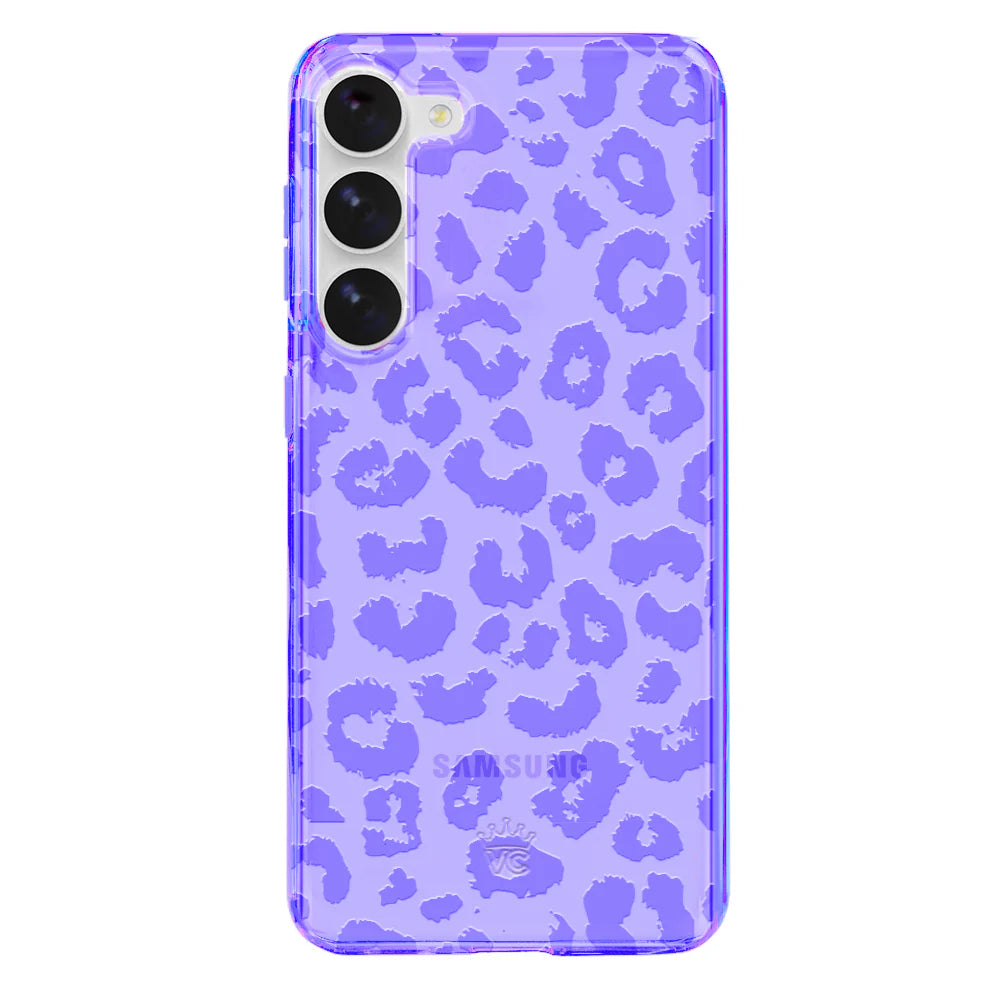 Electric Purple Leopard Samsung Case