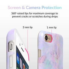 Cotton Candy Marble iPhone Case