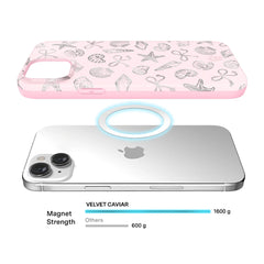 Pink Coastal Seashells iPhone Case