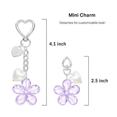 Lavender Cherry Blossom Bag Charm