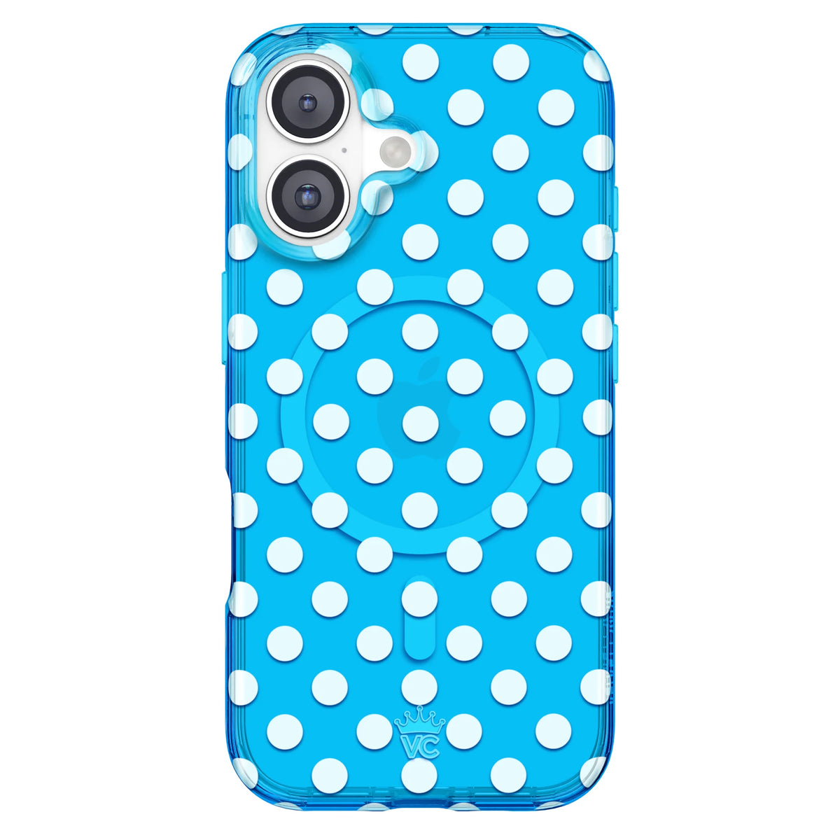 Aquamarine Polka Dot iPhone Case