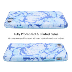 Ocean Blue Chrome Marble iPhone Case