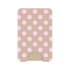 Brown Sugar Polka Dot MagSafe Wallet