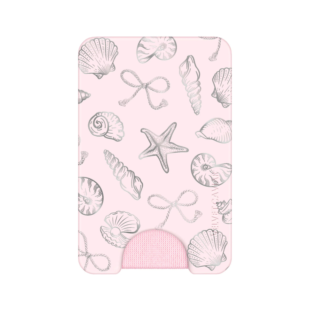 Pink Coastal Seashells MagSafe Wallet