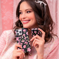 Pink Rose Floral MagSafe Grip Ring