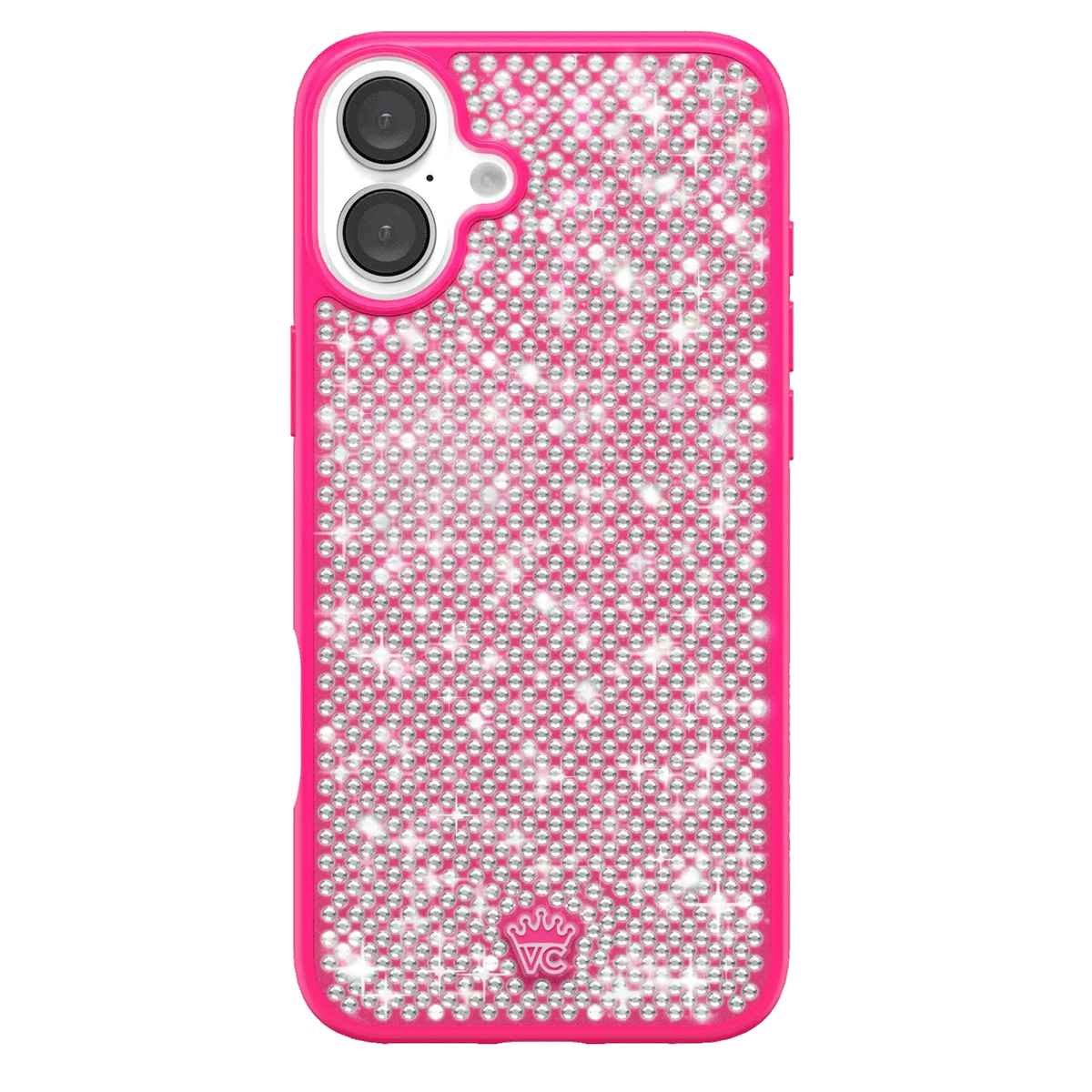 Hot Pink Caviar Crystals iPhone Case
