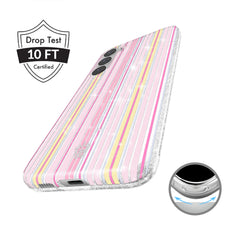 Sunkissed Stripes Glitter Samsung Case