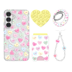 Sweet Hearts Glitter Samsung Bundle Set